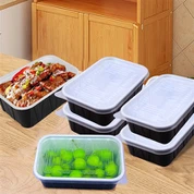 Jednorázový obědový box s prodyšným krytem otvoru